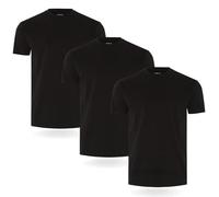 FM London lot de 3/5 t-shirts pour hommes - T-shirts de qualité supérieure avec design légèrement ajusté, Noir (3 Unités), XXL
