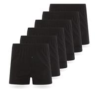FM London Loose Fit Comfort Caleçon Boxeur (Lot de 6) Homme, Noir, S