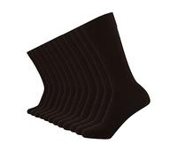 FM London (lot de 12) chaussettes en bambou pour hommes | Chaussettes unies et à motifs pour hommes conçues pour être douces et résister aux odeurs | Chaussettes multicolores et noires pour hommes