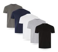 FM London Lot de 3/5 t-Shirts pour Hommes - T-Shirts de qualité supérieure avec Design légèrement ajusté