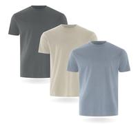 FM London Lot de 3/5 t-Shirts pour Hommes - T-Shirts de qualité supérieure avec Design légèrement ajusté