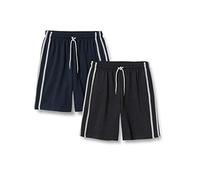 FM London 2-Pack Loungewear Shorts détente, Noir, M Homme