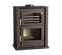 FM Poêle à bois acier HL-100 9,5kW avec four