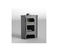 FM Calefaccion Poêle à bois d’angle avec four en acier - 11 kW - M-105H