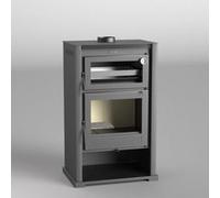 FM Poêle à bois acier M-107 11kW avec porte en fonte et four