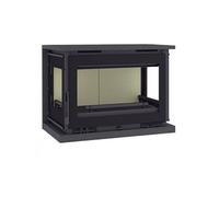 FM Poêle à bois acier/verre sérigraphié M-173 K 12.5kW à suspendre