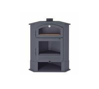 FM Poêle à bois d'angle en acier CH-4 R 9,5kW avec four