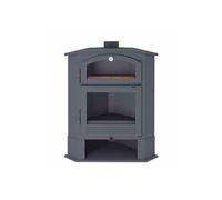 FM Poêle à bois d'angle en acier CH-4 R 9,5kW avec four