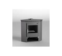 FM Poêle à bois d'angle M-105 11kW avec porte en fonte