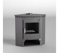 FM Calefaccion Poêle à bois d’angle double combustion avec bûcher intégré 11 kW - M-105 - M-105