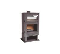 Fm poêle à bois en acier ch-8 9,5kw avec four inox