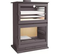 FM Poêle à bois en acier CH-9 11kW avec four inox