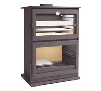 Fm Calefaccion - fm Poêle à bois en acier CH-9 11kW avec four inox