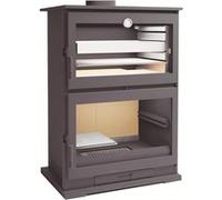 FM Poêle à bois en acier CH-9 11kW avec four inox Gris G