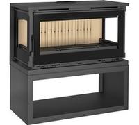 Insert FM Calefaccion FM Poêle à bois panoramique 3 faces M-103 LK 13,5kW turbo ventilé