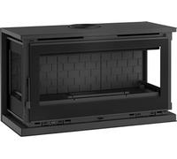 FM Poêle à bois panoramique suspendu M-183 FK 13kW foyer fonte