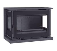 FM Poêle à bois suspendu M-173 FK 12.5kW foyer en fonte et verre sérigraphié