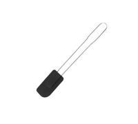 FM Professional 21536 Spatule en silicone, spatule de cuisine, spatule, Acier inoxydable, Silicone, Noir, 28,5 cm.