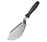 FM Professional 21723 Spatule de cuisine pour poisson, spatule cuisine, spatule perforée pour plancha, spatule plancha, spatule inox, ustensile de cuisine, Acier inoxydable, Plastique, 33,5 cm