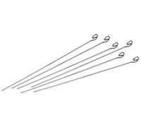 Fm Professional 22210.0 Lot de 6 brochettes, Acier, Argent