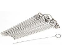 Fm Professional 22219.0 Lot de 30 brochettes, Acier, Argent