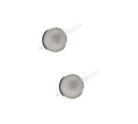 FM Professional 9311550 Lot de 2 Passoires, Passoire inox, Passoire chinois, Tamis, Chinois, Acier inoxydable, Argent, 15 cm x 11 cm