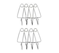 FM Professional 9913850 Lot de 8 Pinces à Escargot, Pinces à Escargot, Escargot, Pince, Ustensile de Cuisine, Escargot de Bourgogne, Acier Inoxydable, Argenté, 22,7 x 11,6 x 5 cm