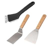 Ensemble 3 ustensiles professionnels pour plancha ref 9982850