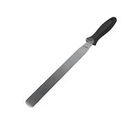 FM Professional Spatule à glacer 21560 – Lame inox flexible 38,5 cm – Manche polypropylène Noir