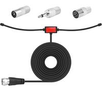 FM Radio Antenna Dab 75 Ohms FM Dippole with F-Type Connector + 3 Adapters for VHF/FM Reception,Stereo,AV Receiver,Stereo Amplifier,HiFi Receiver,Cable Length 3 m
