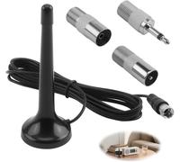 FM Radio Antenna Dab Indoor Telescopic,Magnetic Base 75 Ohm Aison Telescopic Antenna Indoor Easy Installation for Stereo Receiver Dab+ Dab FM AV Audio Video Ricevitore Home Theater