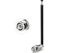 FM Radio Antenna VHF UHF Television Scanner Telescopic 5-Sections BNC Connector Portable Compatible with CB Audio Scanner Pioneer Onkyo