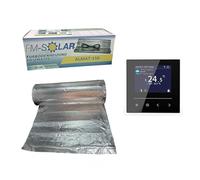 FM-SOLAR Chauffage au sol électrique 4,5 m² 150 W/m² en aluminium + thermostat Touch Color WiFi