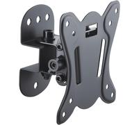 Fm10-100 Support Mural Pour Tv Avec 33-69Cm (13-27""), Vesa: 100X100, Basculable: 3°/-12°, Pivotement: +/-25°, Distance Du Mur: 75Mm, Charger Max: 25Kg, Noir Pm-Fm10-100