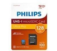 Philips Carte microSDXC 128 Go Class 10 UHS-I U3 100 Mo/s Noir