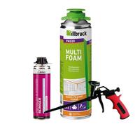 FM220 Mousse de construction, de montage, pour fenêtre, haute isolation acoustique, isolation thermique, 500 ml, kit combiné (avec nettoyant AA290 + pistolet à mousse Business, 1 x 500 ml)