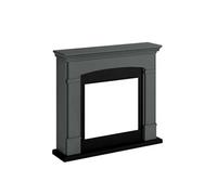 Fm463 Gr3 Cheminee Electrique Cadre En Bois Gris Fonce