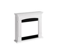 Tagu Fm463 Wh1 Cadre De Cheminee Helmi Pour Insert Electrique Cadre En Bois Blanc Blanc