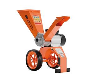 FM4DDE-EU-ADJ Broyeur de Bois Électrique 4hp avec Trémie Rotative - Entraînement Direct, Compact et Portable - Broie jusqu’à 50 mm de Diamètre avec Système Anti-Bouchage Amélioré et Prise EU