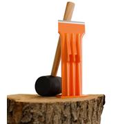 FM9LS Fendeur manuel de bûches de 22,9 cm monté sur la base - Fendeur de bois de chauffage et de petit bois - Léger, portable et sûr pour fendre le bois efficace et précis - Aucune alimentation
