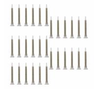 FMA6-16L Lot de 30 buses de mélangeur statiques carrées en époxy doré pour applicateur de colle AB