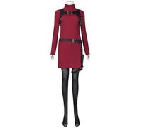 Fmarche Halloween Costume Femmes Ada Wong Costume RE4 Remake Robe Halloween Carnaval Cosplay Déguisement (XL)