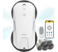 Fmart T11 Robot nettoyeur de vitres avec 10 chiffons, système de pulvérisation automatique à quatre voies avec triple système de sécurité, navigation intelligente, télécommande, pour toutes les