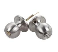 FMBC Poignée de Porte Ronde, Serrure de Bouton de Porte en Acier Inoxydable, Serrure de Porte de Passage d'entrée avec clé for la Maison, l'hôtel, la Chambre à Coucher, Le Salon, la Salle de Bain