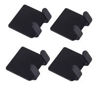 FMBC Support adhésif Mural for Rasoir, 4 pièces, for Salle de Bain, Crochet de Douche, Gillette, Support de Rasage, Crochet en Plastique Noir