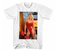 FMCA Baywatch Pamela White Adult T-Shirt WhiteSmall