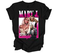 FMCA Mary J Blige MJB Bootleg T-Shirt Short Sleeve Black Unisex Size S to 5XL NB905 BlackXXX-Large