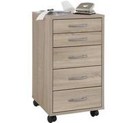 FMD Armoire mobile avec 5 tiroirs Chêne Beige G