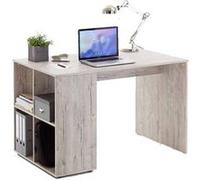 FMD Bureau avec étagères latérales 117x73x75 cm Chêne sable Beige G
