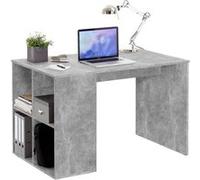 FMD Bureau avec étagères latérales 117x73x75 cm Couleur béton Gris G